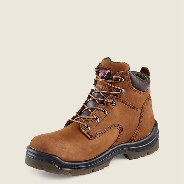 Safety Støvler Herre - Red Wing King Toe® - 6-Inch Waterproof Toe - Brune - QVSPLY-731